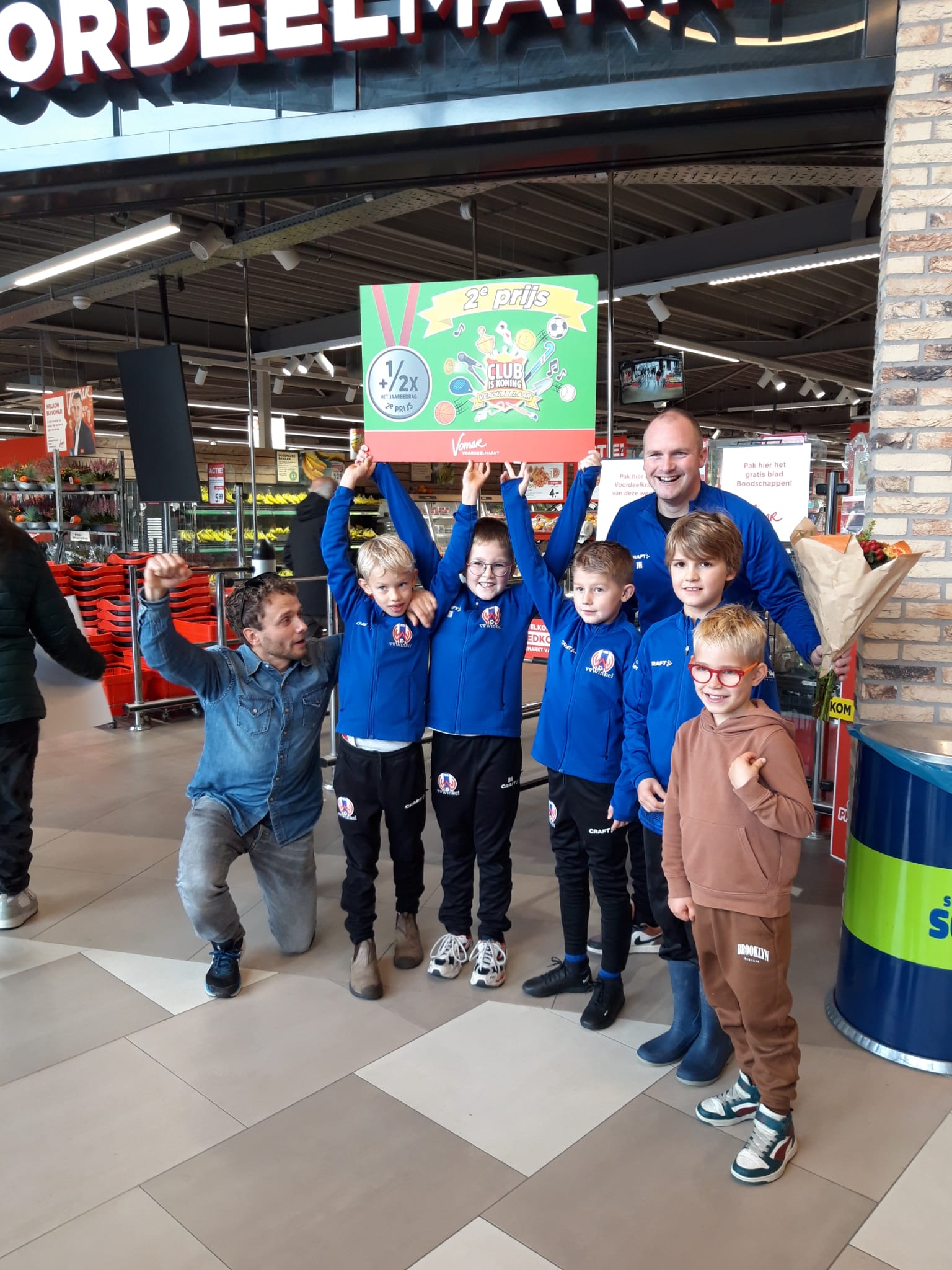 Vergeet niet om je Vomar pas te koppelen aan het vv Winkel account!