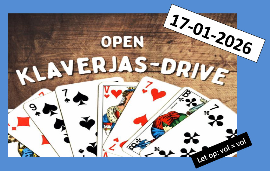 We gaan weer klaverjassen! Meld je snel aan!
